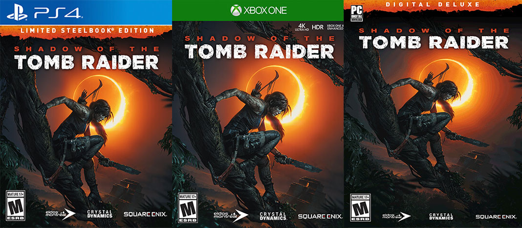 Shadow of the Tomb Raider - Versões do jogo