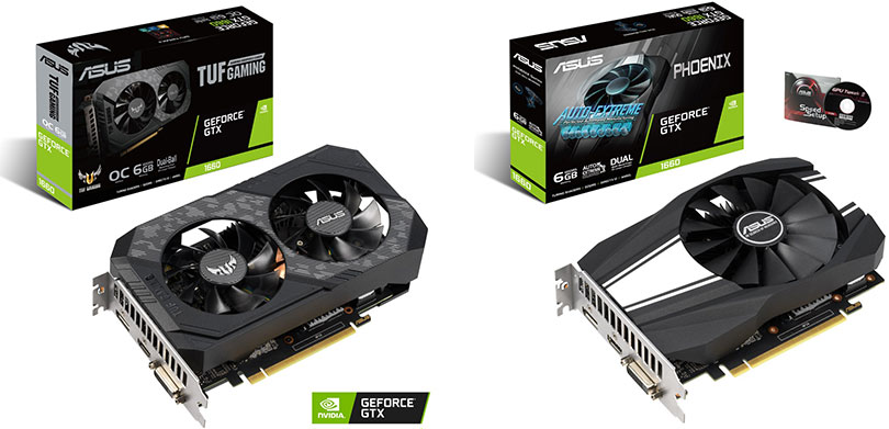 TUF Gaming GeForce GTX 1660 e Phoenix GeForce GTX 1660