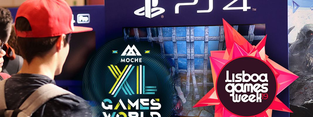 PlayStation no MOCHE XL Games World e Lisboa Games Week 2019