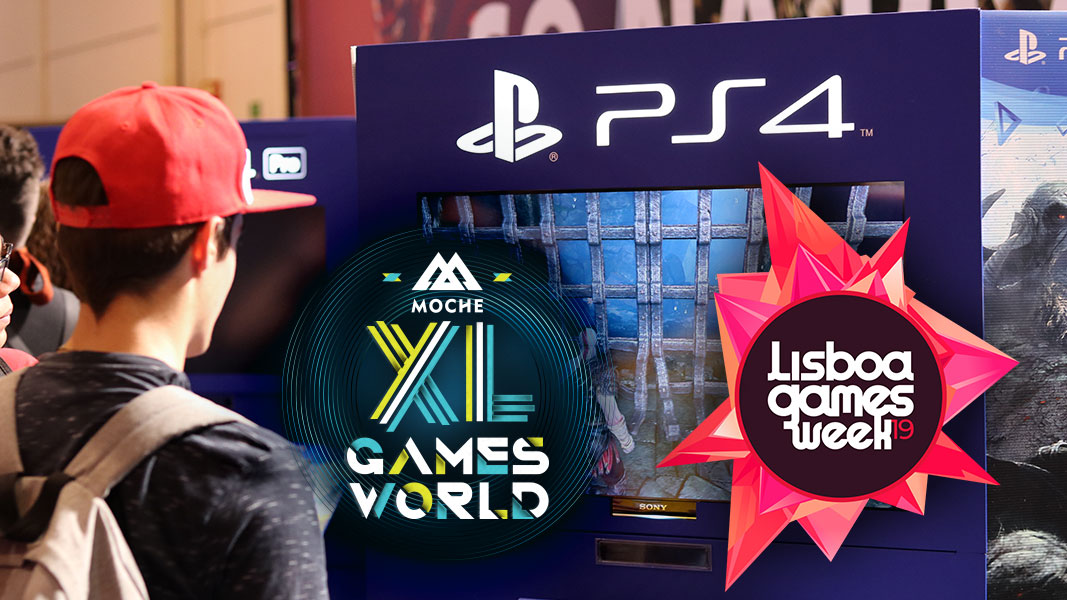 PlayStation no MOCHE XL Games World e Lisboa Games Week 2019