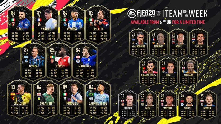 Team of the Week - FIFA 20