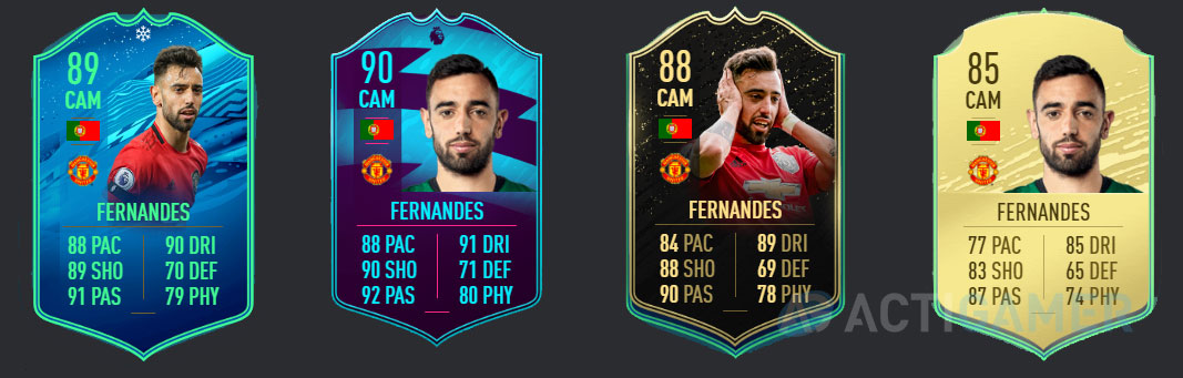 Cartas FIFA 20 - Bruno Fernandes