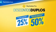 Descontos Duplos com promoções até 50% Descontos Duplos do PlayStation Plus