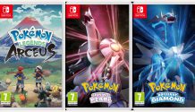 Pokémon Brilliant Diamond, Pokémon Shining Pearl e Pokémon Legends: Arceus