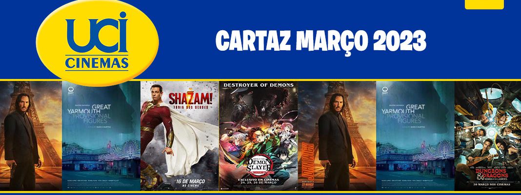 UCI Cinemas: cartaz março 2023