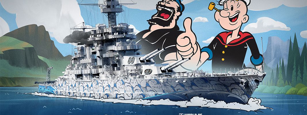 Popeye chega ao World of Warships para celebrar Mês Mundial dos Oceanos