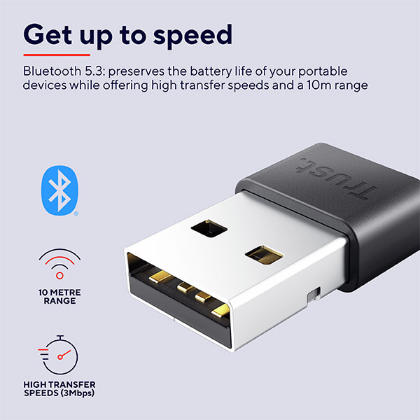 Trust | Adaptador Bluetooth 5.3 Myna