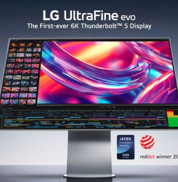 LG lança primeiro monitor 6K com Thunderbolt 5 LG UltraFine evo 6K (modelo 32U990A)