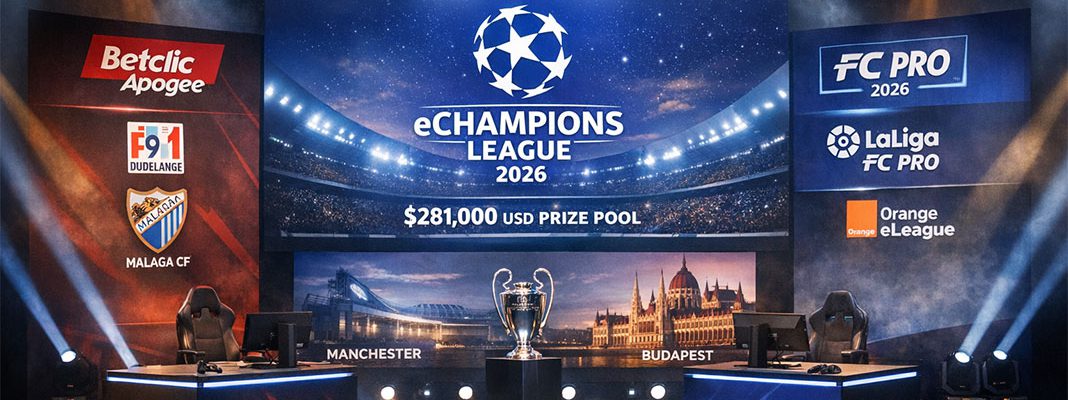 Betclic Apogee garante dois jogadores na eChampions League 2026
