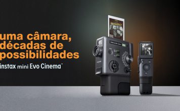 Fujifilm lança instax mini Evo Cinema, a nova câmara híbrida com foco na criatividade Fujifilm lança instax mini Evo Cinema