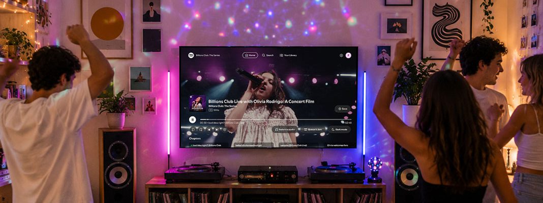 Spotify chega às Smart TVs VIDAA com acesso direto ao catálogo completo Spotify chega às Smart TVs VIDAA com acesso direto ao catálogo completo