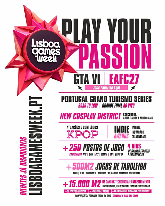 Lisboa Games Week regressa em 2026