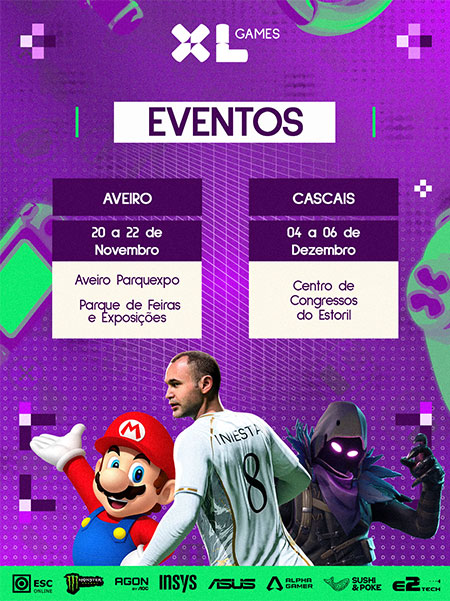 XL Games regressa a Aveiro e estreia‑se em Cascais em 2026
