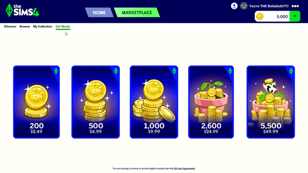 The Sims 4 Marketplace