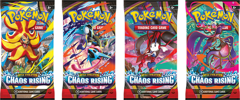 Expansão Mega Evolution — Chaos Rising já disponível no Pokémon TCG